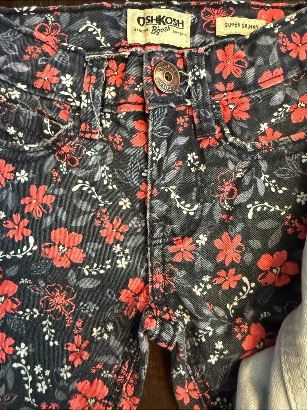Denim Jacket & Super Skinny Floral Bundle 2T